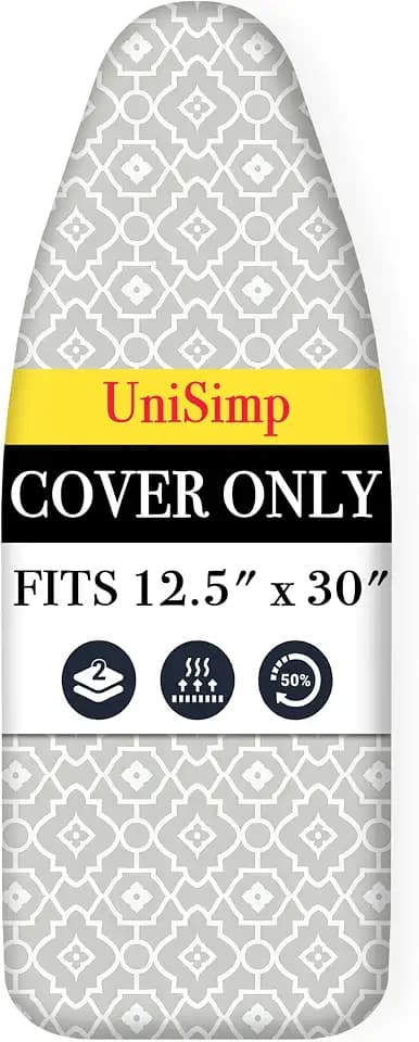 UniSimp Small Ironing Board Cover and Pad 12.5x30, Geometric
