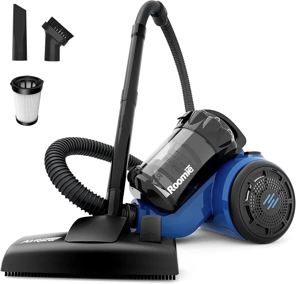Roomie Tec Air-Racer Corded Canister Vacuum Cleaner for Home, 800W Suction