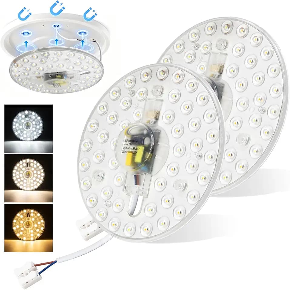 Ceiling Fan LED Light Replacement: Magnetic Tool-Free 60-Second Snap-on