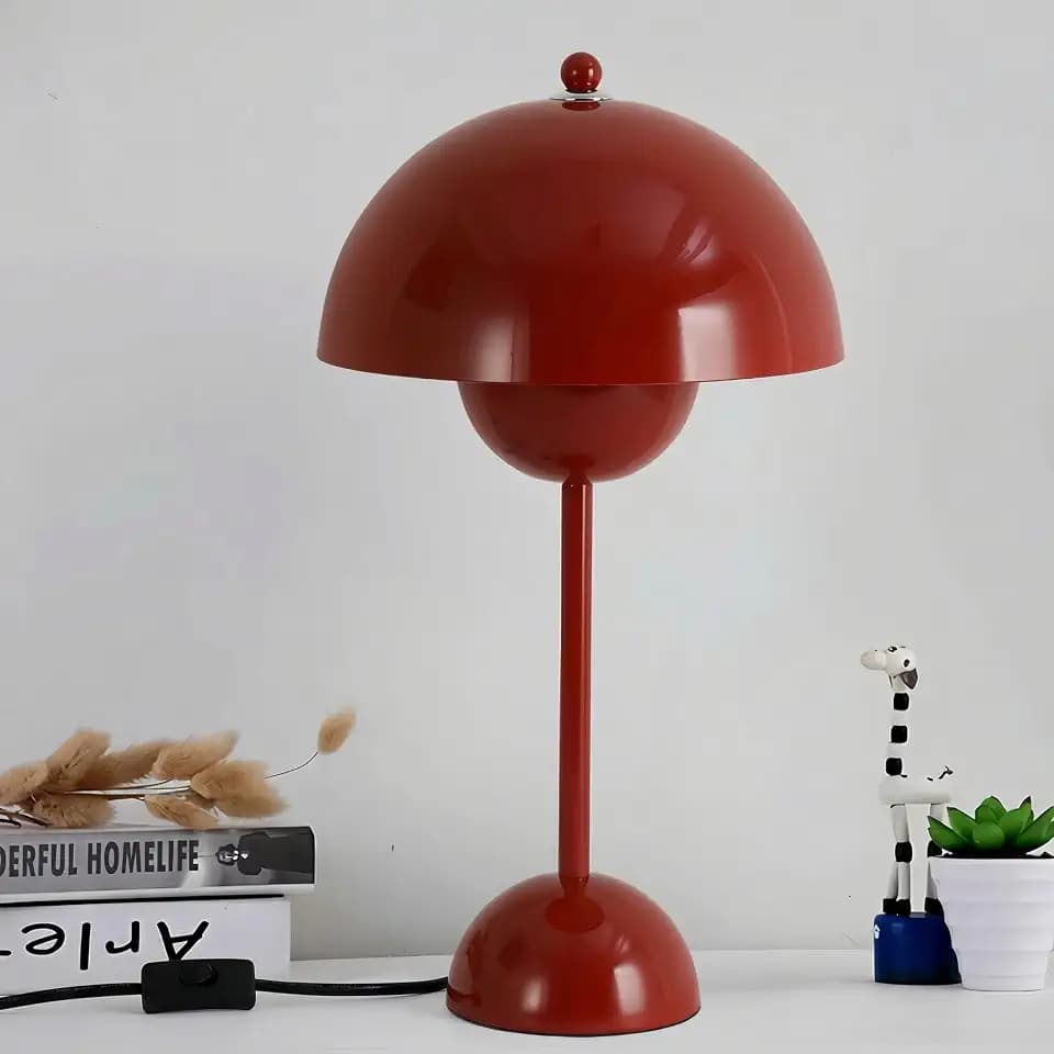 Mid-Century Modern Bud Table Lamp for Bedroom, ETL Listed, Pastel Green