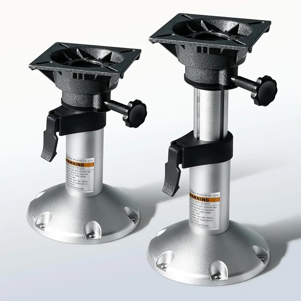 Boat Seat Pedestal Aluminum Adjustable Height Locking Base