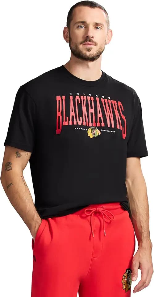 GAME 7 NHL Mens X NHL Men's Officially Licensed Graphic Short Sleeve Lightweight Crew Neck Cotton Team T-Shirt