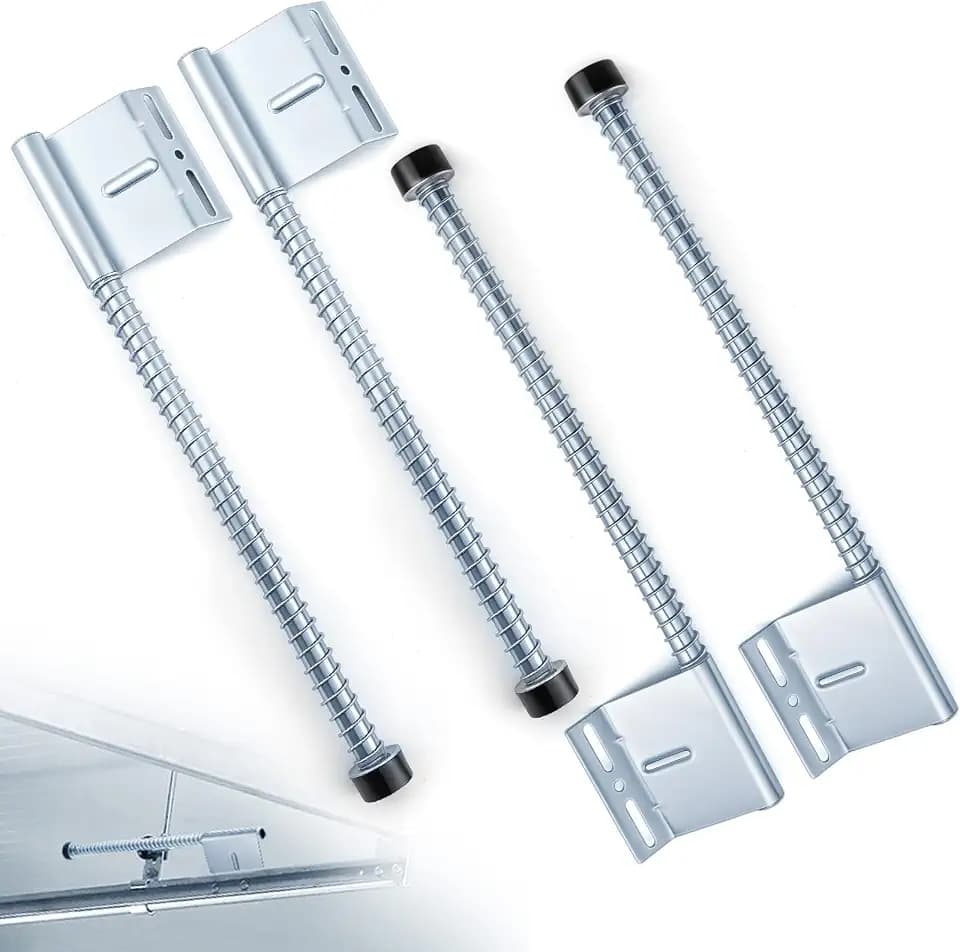 Blulu 2 Pairs 27 Inch Garage Door Plunger Bumper Spring, Steel Buffer