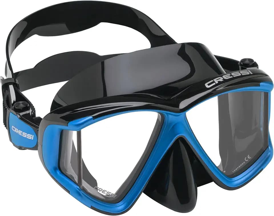 Cressi Liberty Quattro Panoramic Masks - Designed in Italy