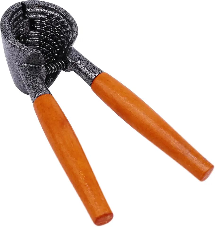 Anwenk Heavy Duty Nutcracker Pecan Walnut Plier Opener Tool with Wood Handle