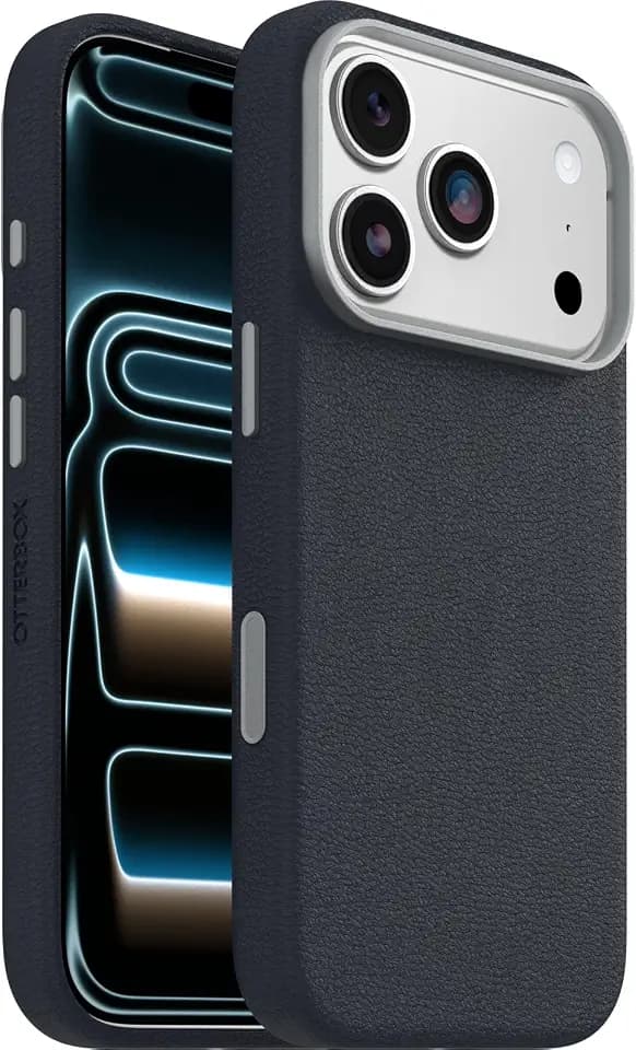 OtterBox Symmetry Cactus Leather Hülle für iPhone 18 Pro/17 Pro, Blau