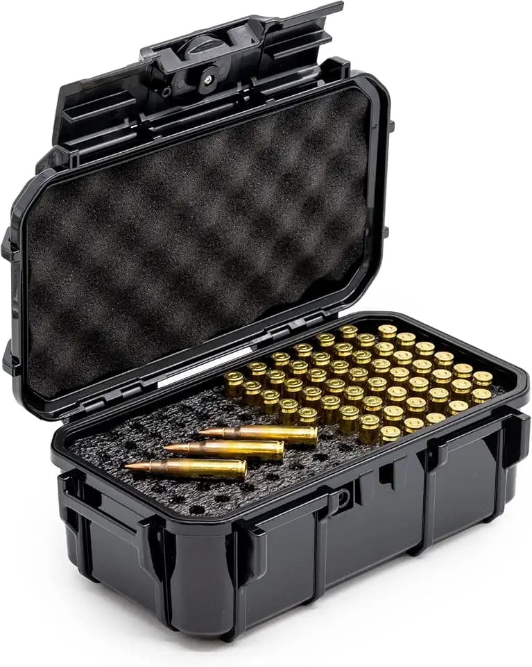 Evergreen Rifle Ammo Cases - Multiple Options - Compatible with 223, 5.56, 300 BLK, 7.62/43 Win, 6.5 Creedmoor, 30-06 / 12GA, 16GA, 20GA / 7.62, 30-06, 308 Win / 338 Lapua