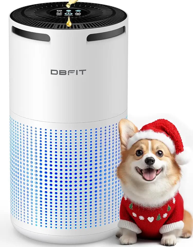 DBFIT Air Purifiers for Large Rooms, 1500ft², Timer and Aromatherapy, Quiet