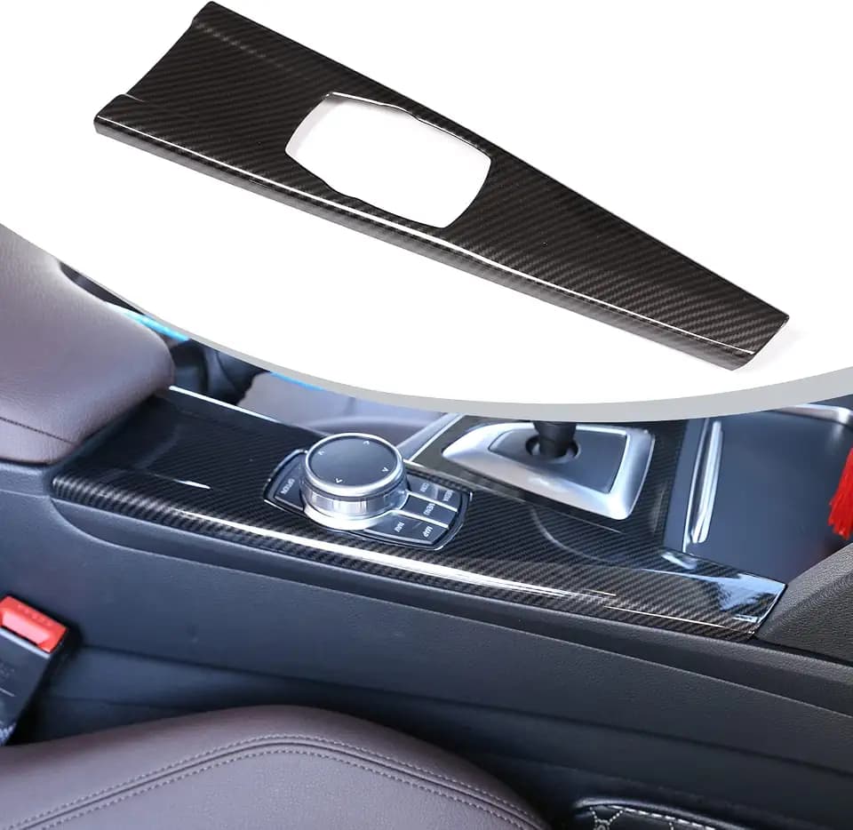 Carbon Faser Stil ABS-Multimedia Dekoration Panel Besatz für 3 Serie F30 F31 F33 F34 F36 2014–2018 links Hand Drive
