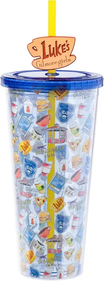 Silver Buffalo Gilmore Girls Locations, Plastic Cold Cup, 24oz