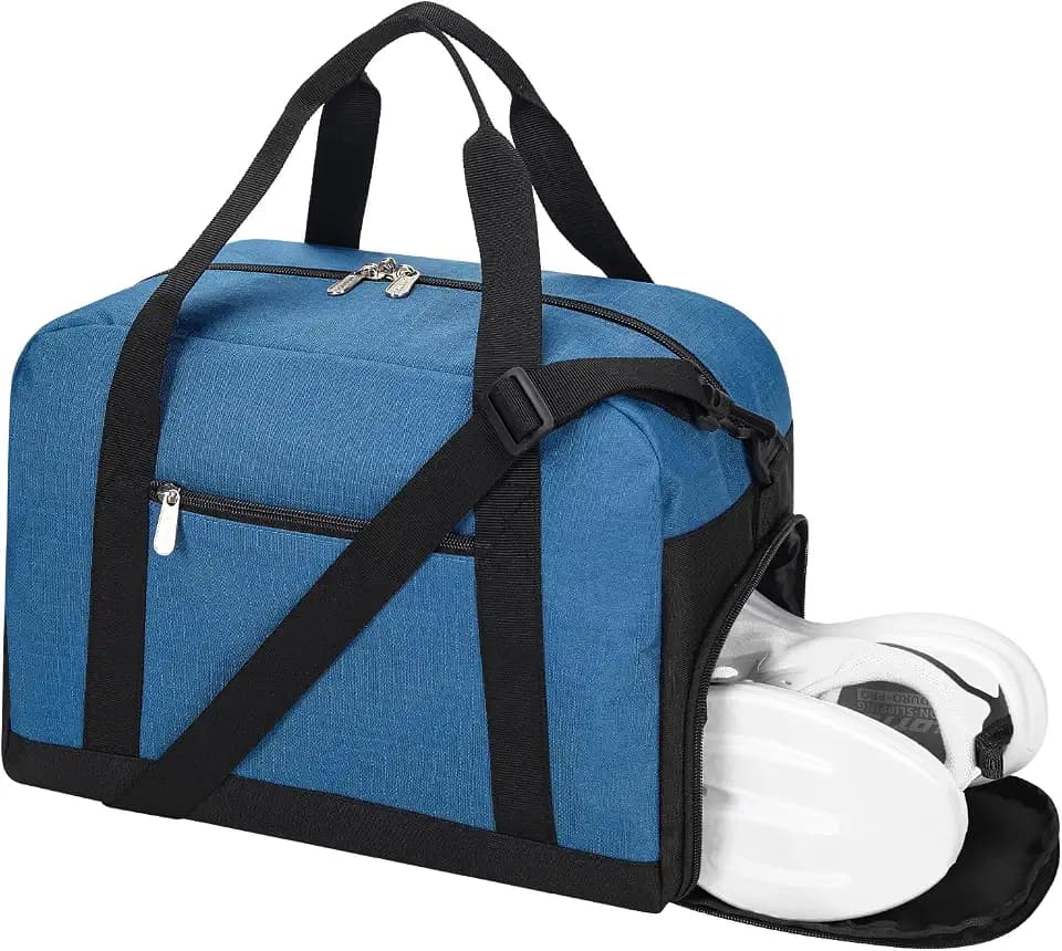 Apenze Small Gym Bag with Shoe Compartment,14 inch Duffel Bag
