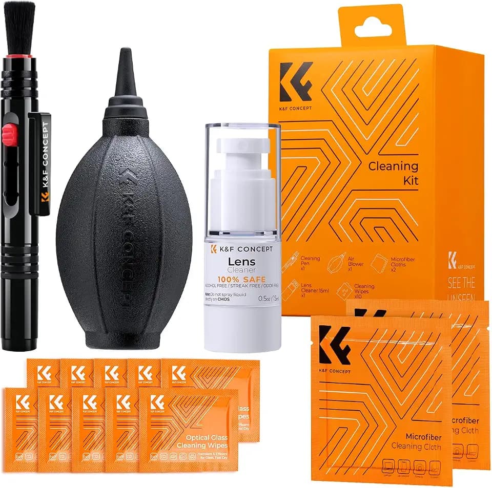 K&F CONCEPT 15-in-1 Kamera-Reinigungsset für Objektiv & Filter