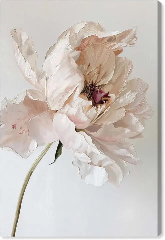 Art Remedy Floral in Profile Canvas New Floral Wall Art, Gallery Wrapped, 24" x 36"