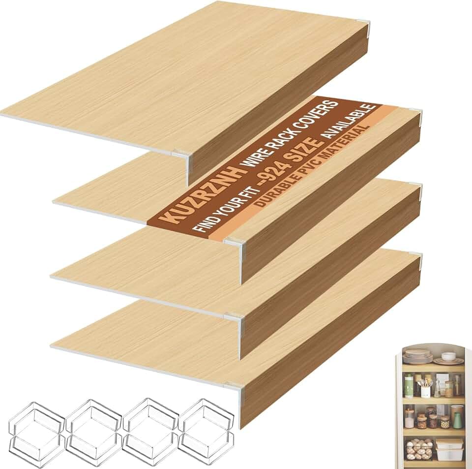 Wire Shelf Covers,23x16x3 in PVC Wire Rack Covers for Pantry