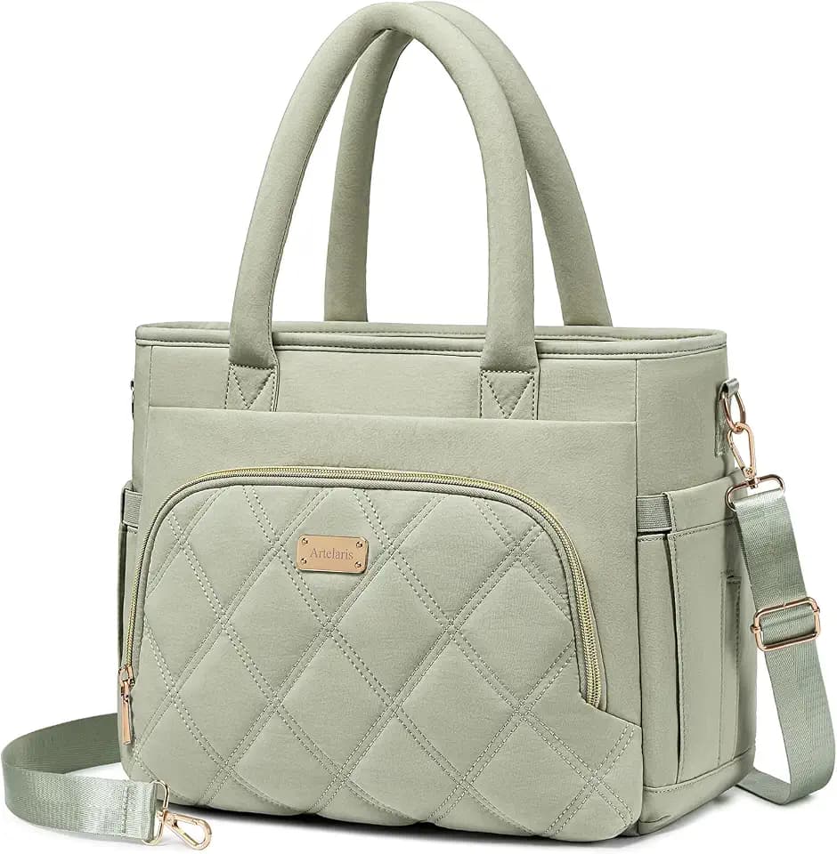 Artelaris Lunch Bag Women, Adult Insulated Lunch Box, Leakproof Lunch Cooler Bag, Reusable Large Lunch Cooler for Work, Picnic, Travel (Green)