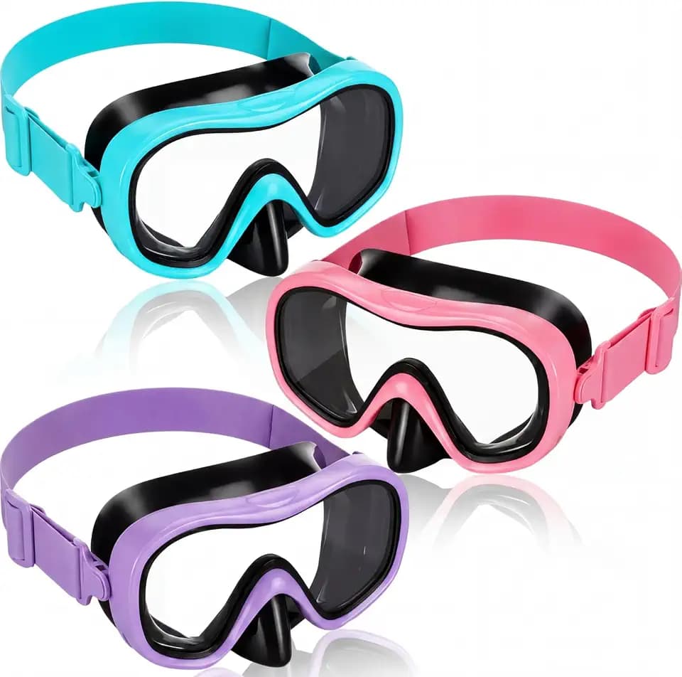 Relaxweex 3 Pcs Swim Goggles with Nose Cover