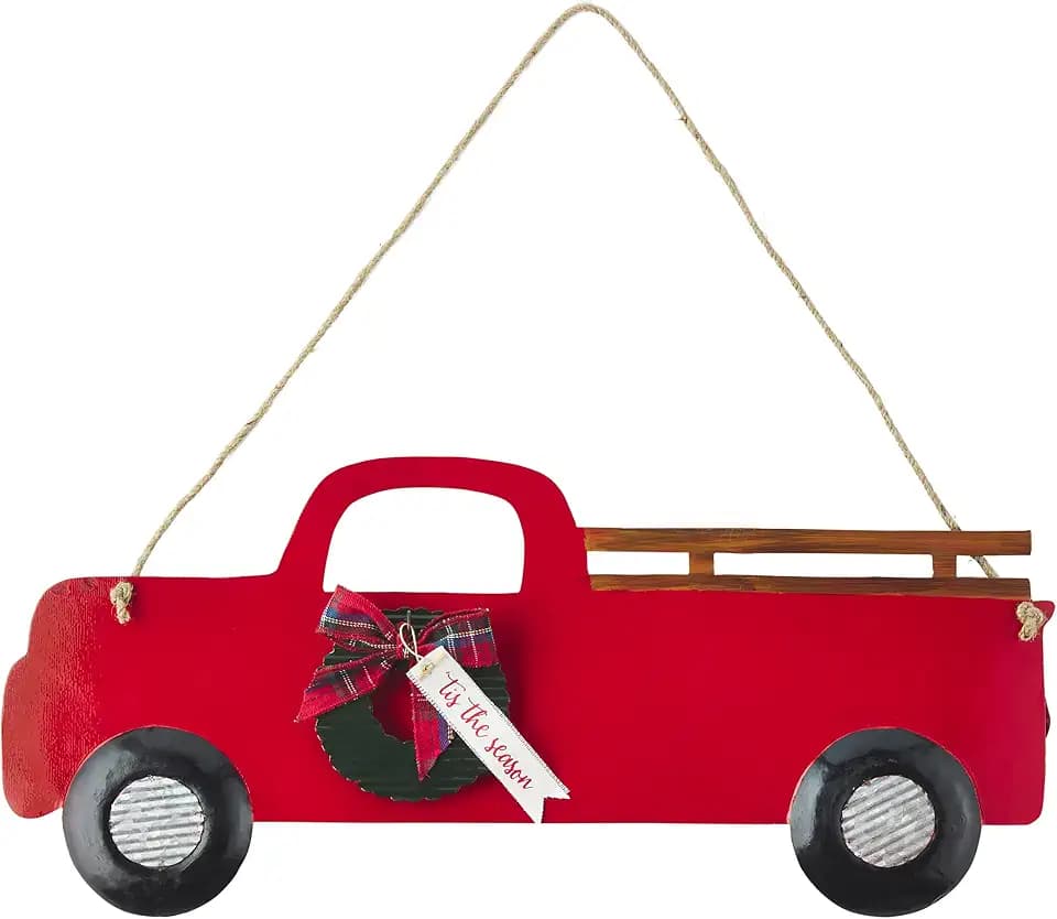 Mud Pie Reversible Door Hanger, Truck