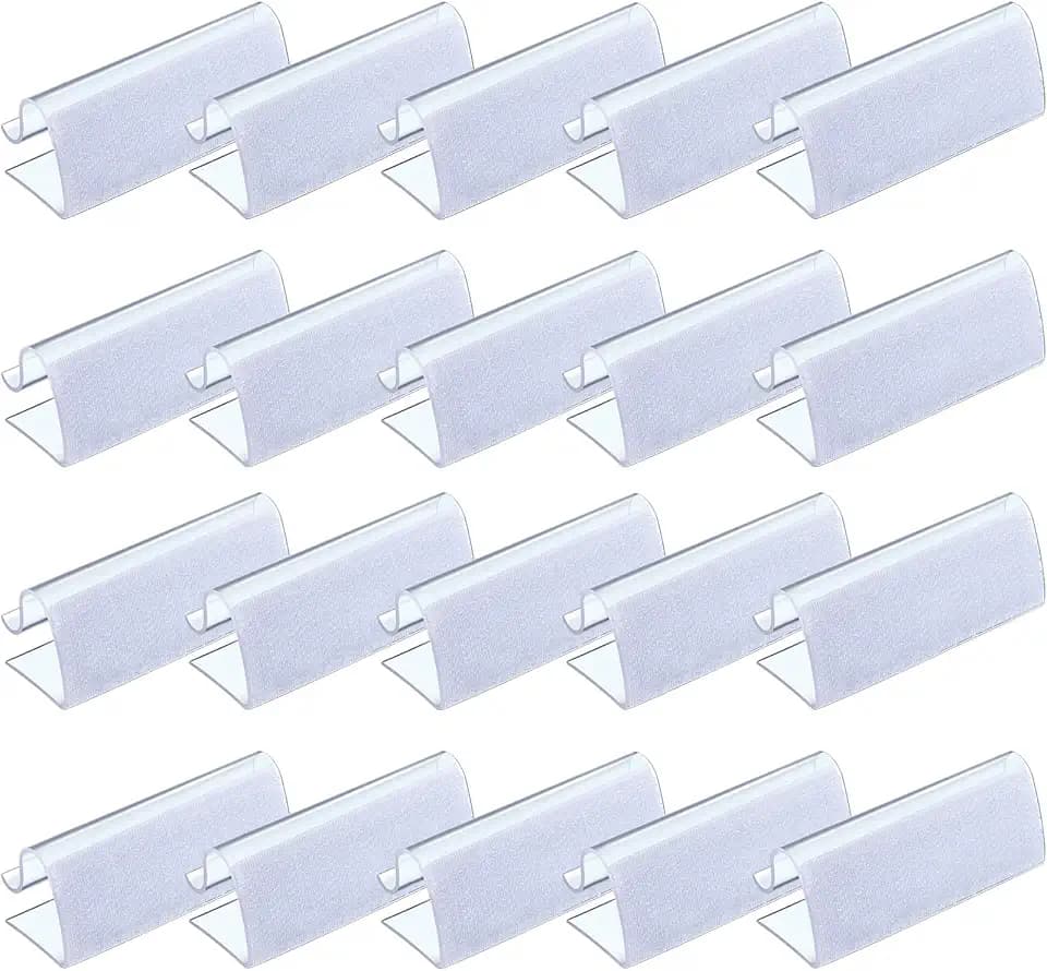 Boao 50 Pcs Clear Table Skirting Clips, Tablecloth Clip for 3/4 to 1 in