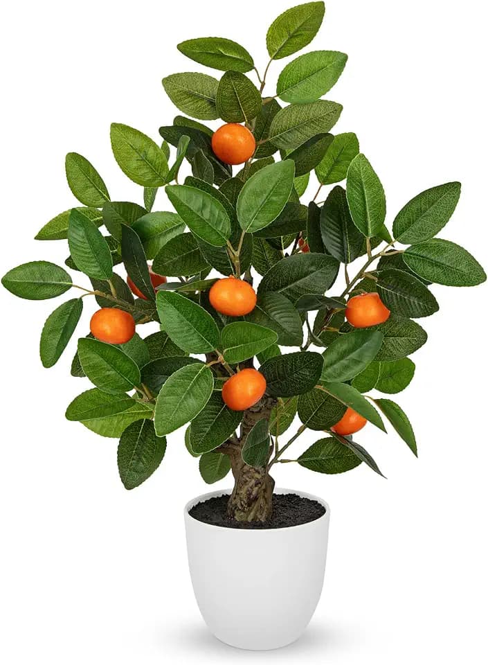2Ft Fake Orange Tree Artificial Orange Tree in Pot Artificial Potted Plants