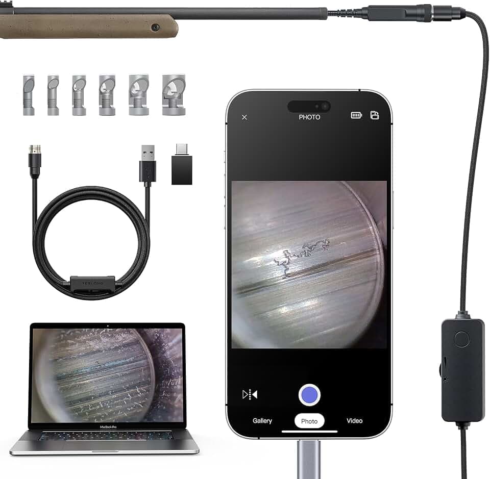 Teslong 45" Flexible Rifle Borescope for Barrel Cleaning & Inspection