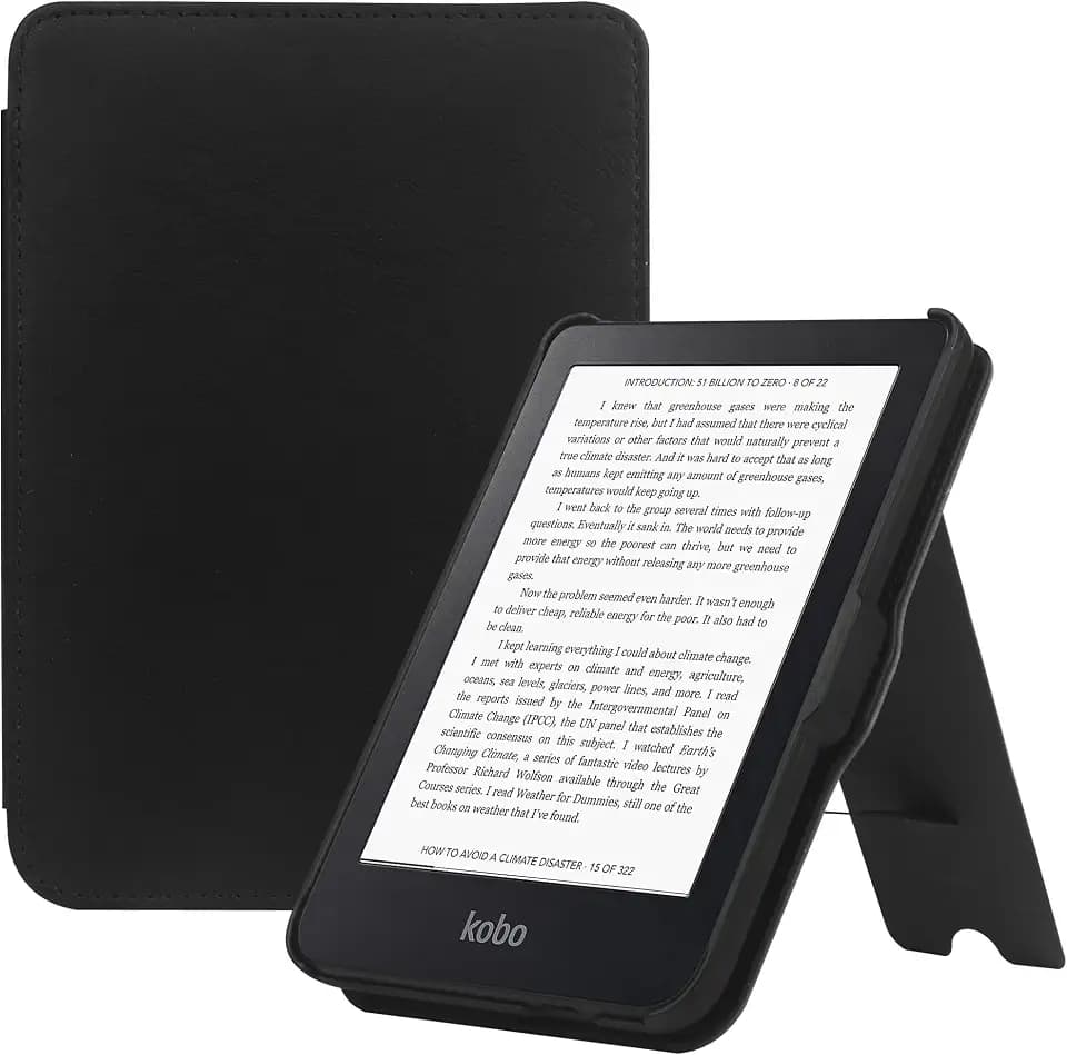 HGWALP Hülle für 6" Tolino Shine 5(2024)/ Shine Color/Shine 4(2022)& Kobo Clara Colour/Clara BW(2024)/Clara 2E (2022),Light Shell Schutzhülle mit Auto Wake/Sleep, mit Handschlaufe und faltbarem Stand