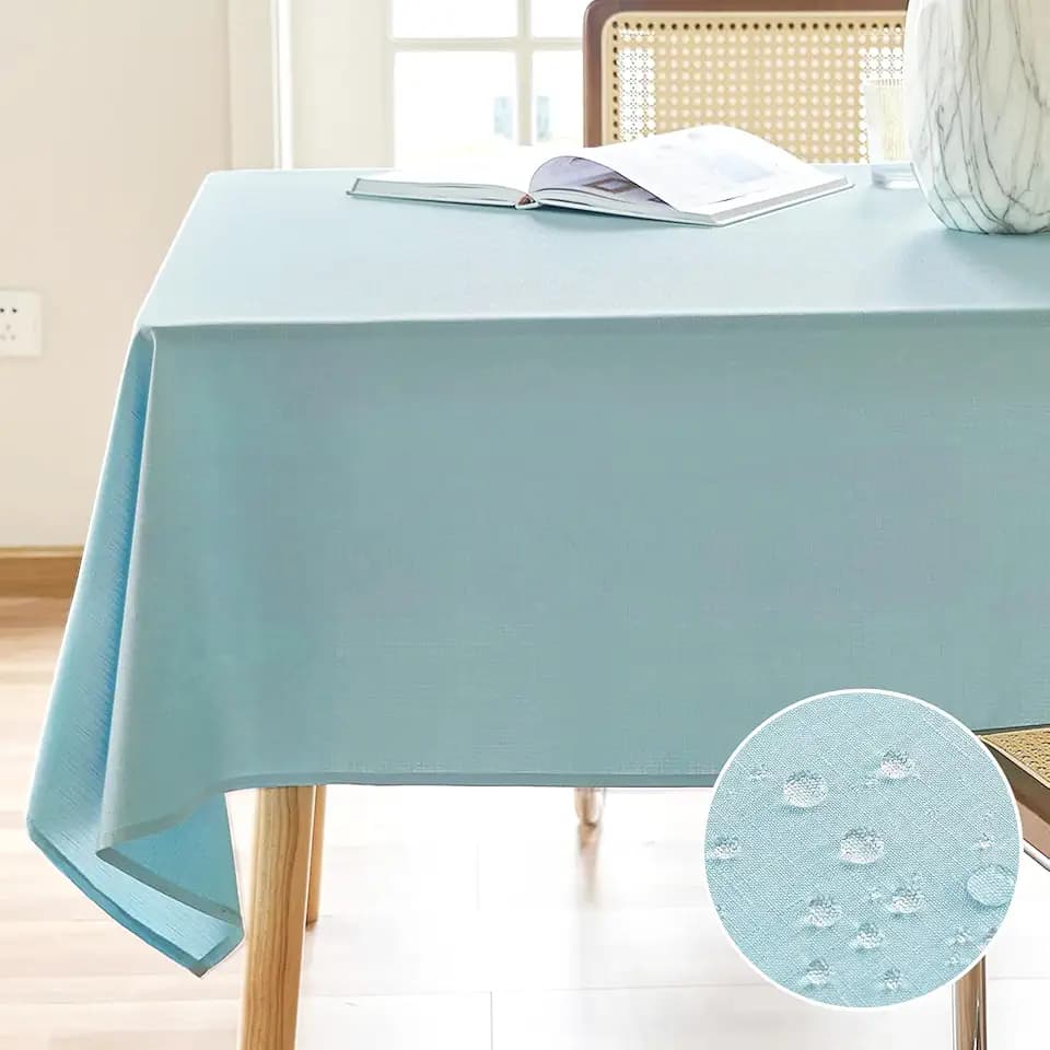 Textured Table Cloth Rectangle 52x70 Inch for Home Kitchen Decor