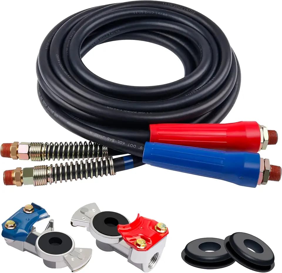 12FT Rubber Air Line Hose Assembly Set