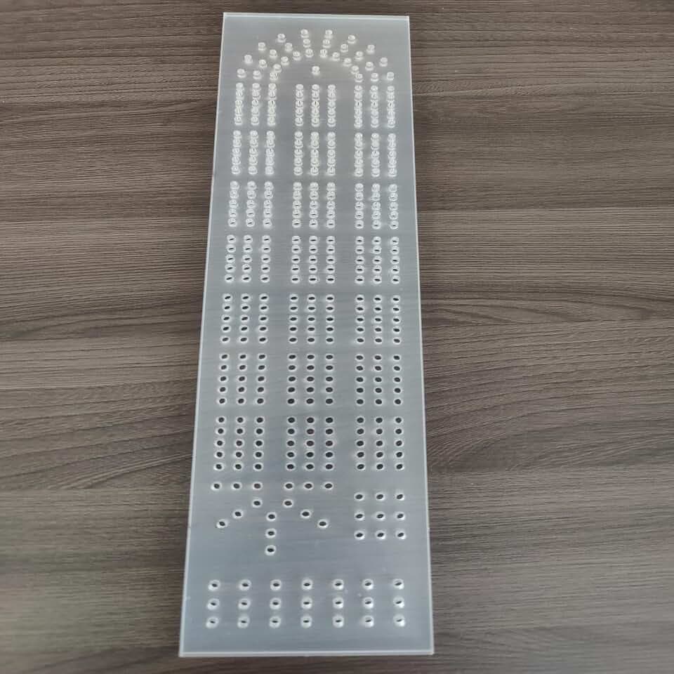 Conili Cribbage Board Game Set Templates 3-Track Thicken Acrylic Jig for Cribbage Board Standard Cribbage Spiral Type Board for Wood Handwork