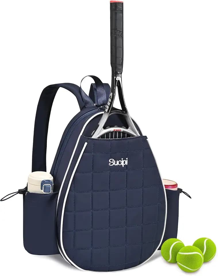 Sucipi Tennis Bag, Quilted Tennis Bag for Women, Tennis Racket Backpack Bag