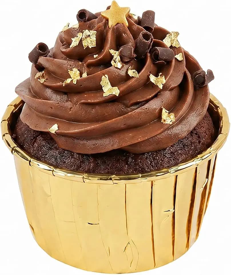 Restaurantware 3 oz Round Rose Gold Paper Small Baking Cup, 200 Pack