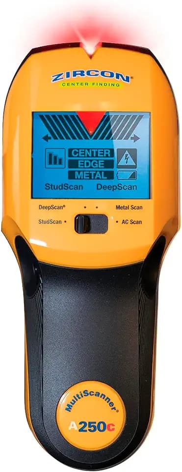 Zircon® MultiScanner™ A250c Stud Finder for Wood & Metal, Enhanced Display