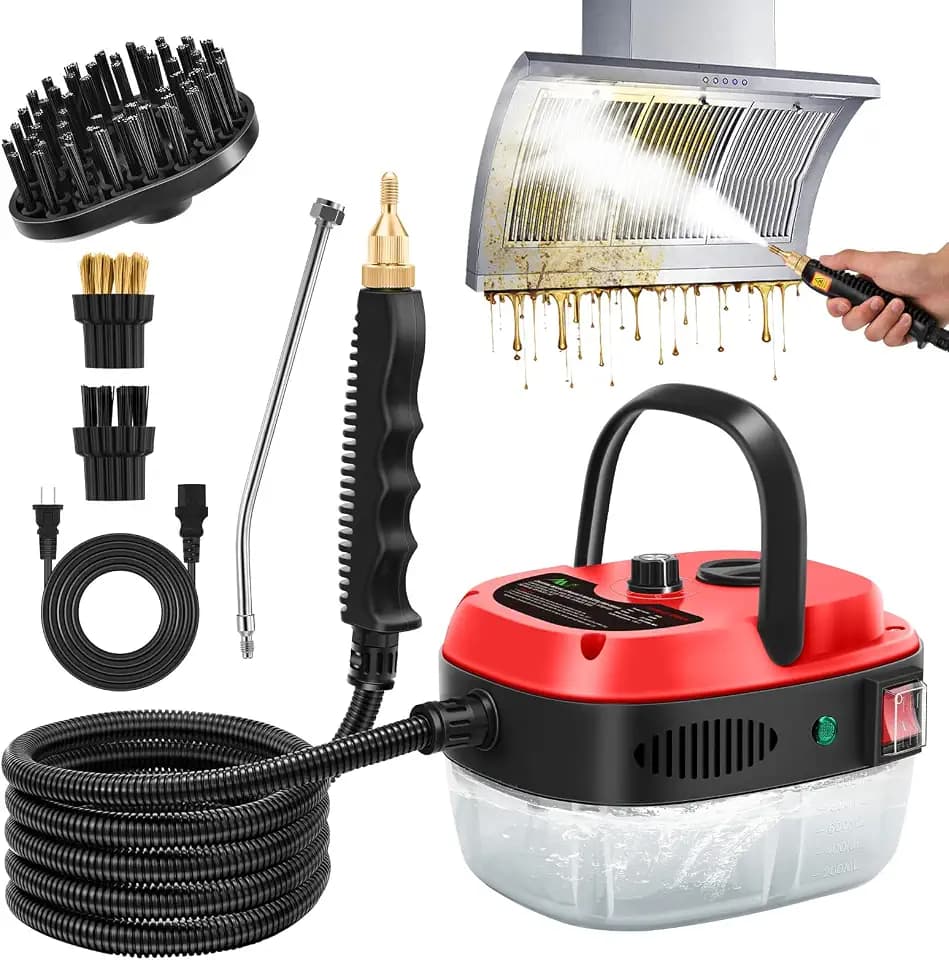 Sakerplus Handheld Steam Cleaner, 10s Rapid Heating Steamer with 6 Levels
