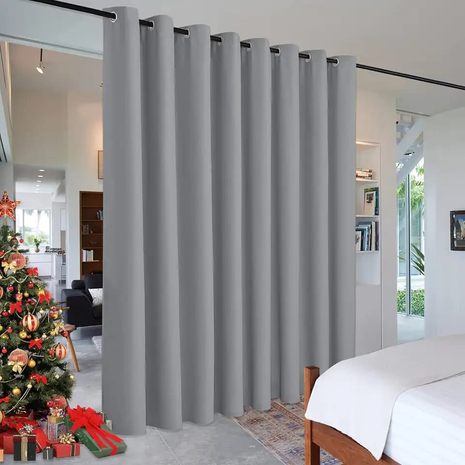 RYB HOME Portable Room Divider Curtains for Apartment Cloakroom Basement