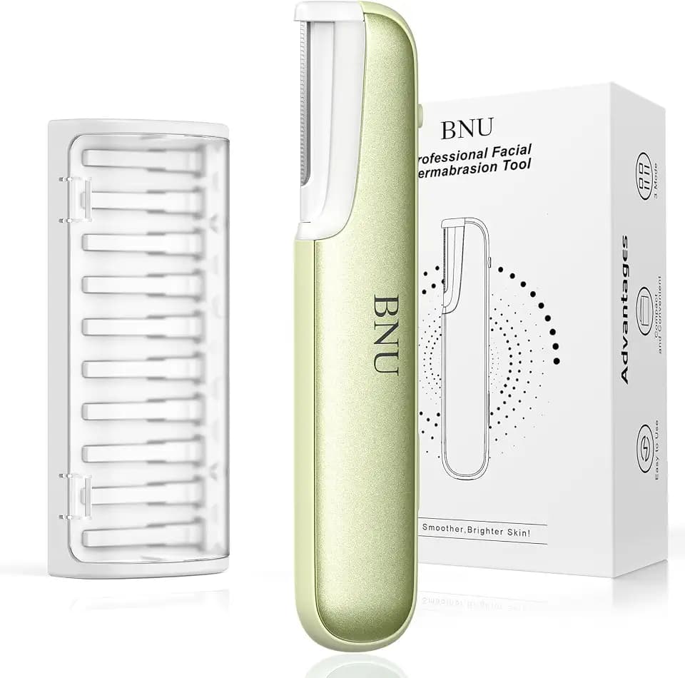 BNU Dermaplane Razor for Women Face Razor Facial Hair Removal Green
