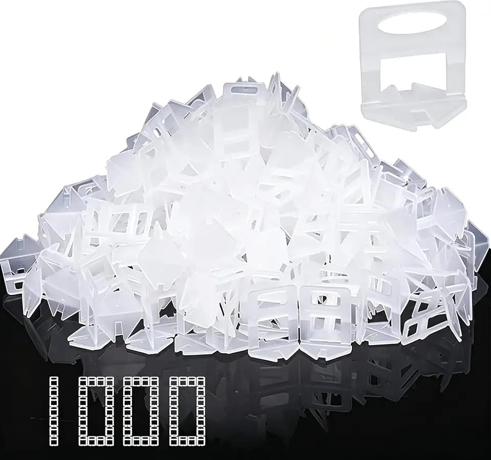 Storystore 1000 Stück Standard Laschen Fugenbreite 1.5mm, Nivelliersystem Fliesen Nivellierhilfe Zuglaschen Fugenbreite Verlegehilfe für Fliesen Höhe 3-12 mm(1000 Laschen,1.5mm)