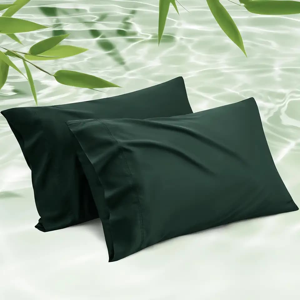 Bedsure King Size Pillow Cases Set of 2, 100% Rayon Derived from Bamboo