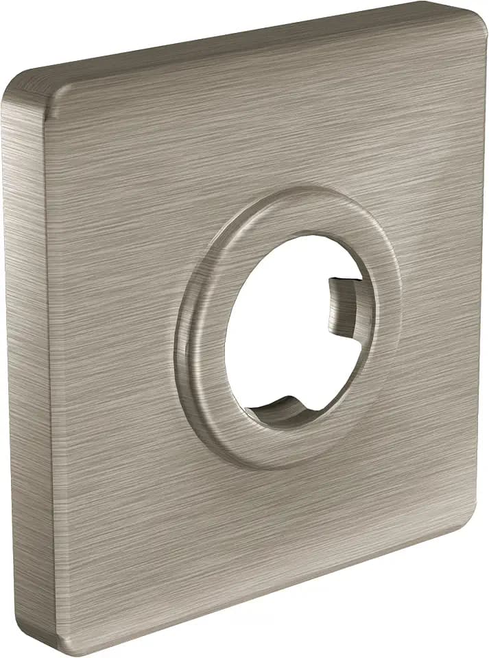 Moen 147572BN Modern Square Shower Arm Flange, Brushed Nickel