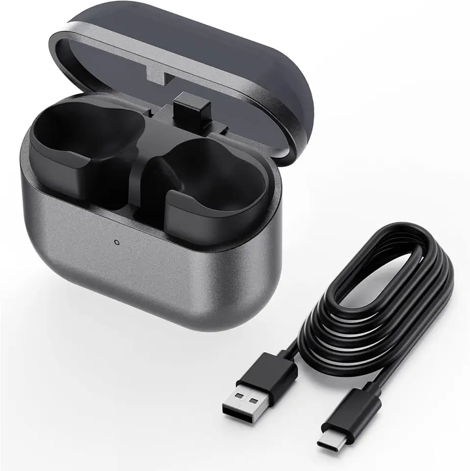 Ladehülle kompatibel mit Samsung Galaxy Buds 3 FE, Ersatz-Ladebox mit Kopplungsfunktion, unterstützt kabelloses Laden (Ohne Ohrhörer)