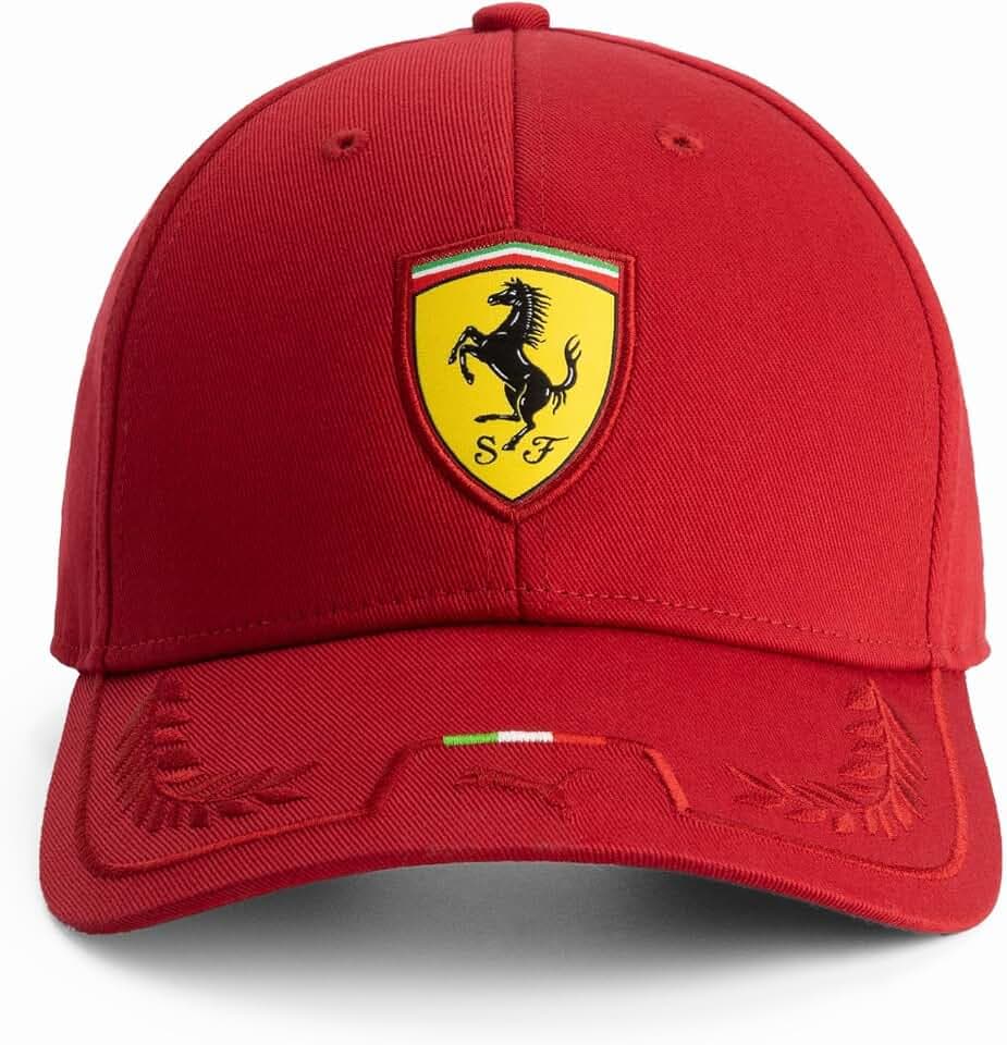 PUMA Scuderia Ferrari F1 Italian Stripe Hat - Red- One Size Fits Most