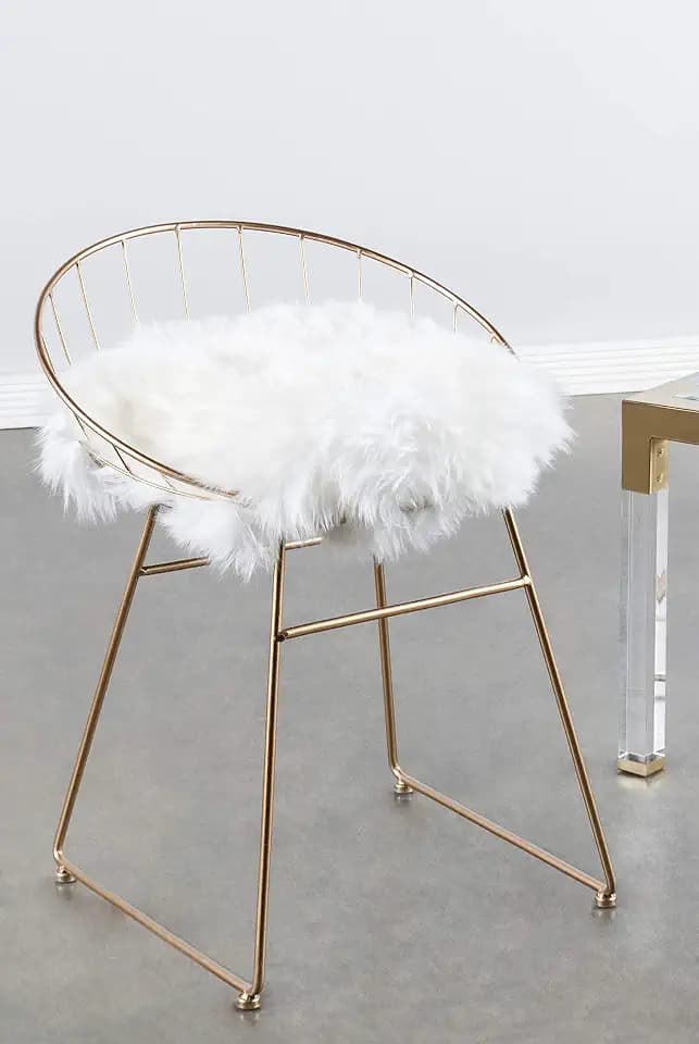 Statements by J Kylie Sheepskin Chair, 25.5 Inch Tall
