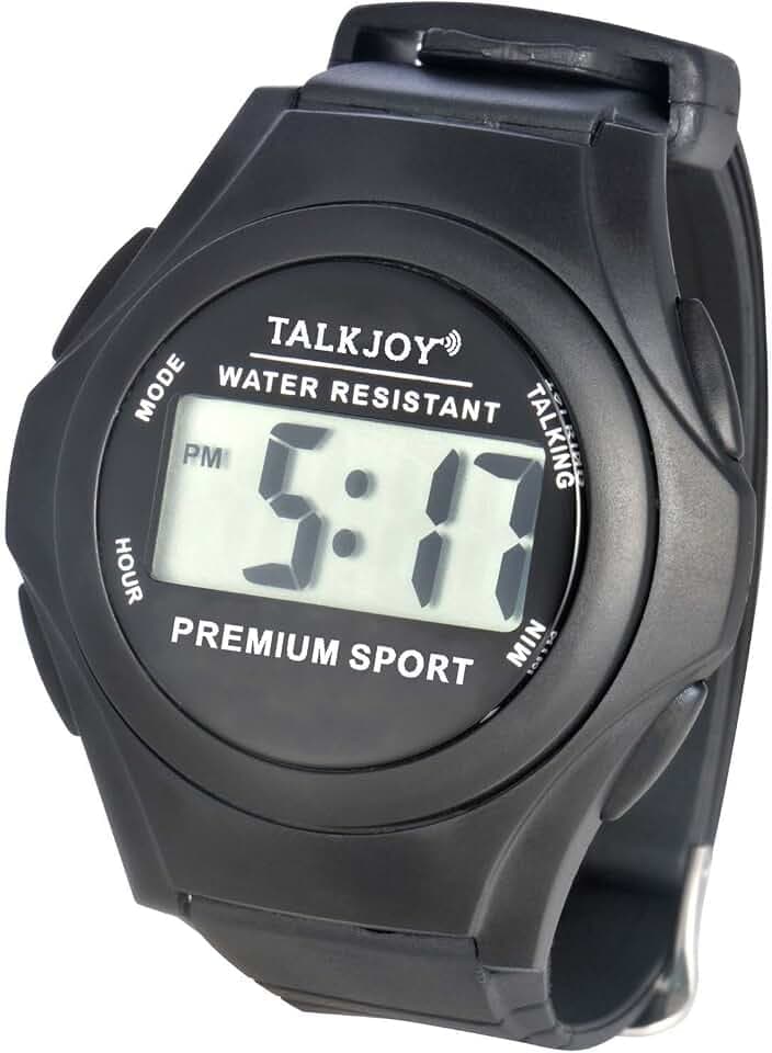 Wasserfeste Sprechende Armbanduhr Senioren Blinde Sprachfunktion Uhrzeitansage Sprechender Wecker Spritzwassergeschützt mit Zeitansage