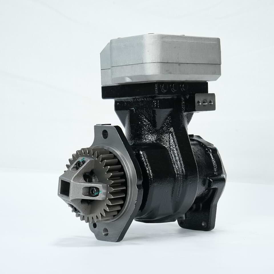Air Brake Compressor Replacement for Cummins ISX Engine (2010+) – Compatible with 3687343 3690864RX 4318220RX 3685918, Heavy Duty 12V Air Compressor for Trucks & Buses
