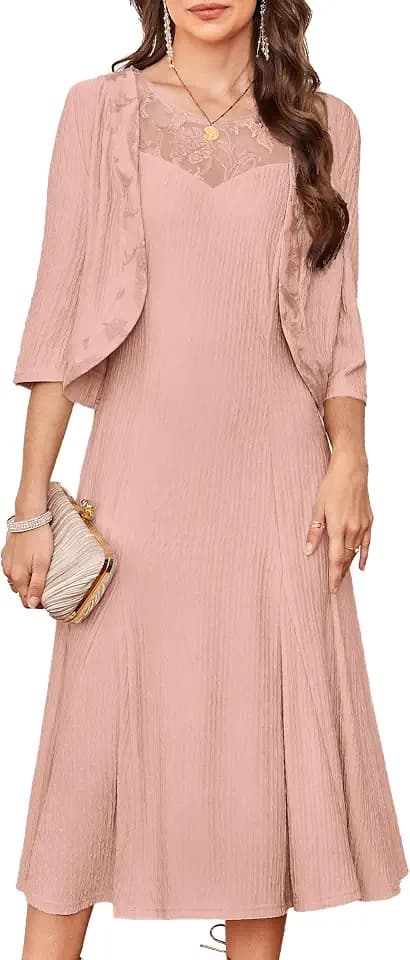 GRACE KARIN Mother of The Bride Dresses Wedding Guest Dresses with Jacket