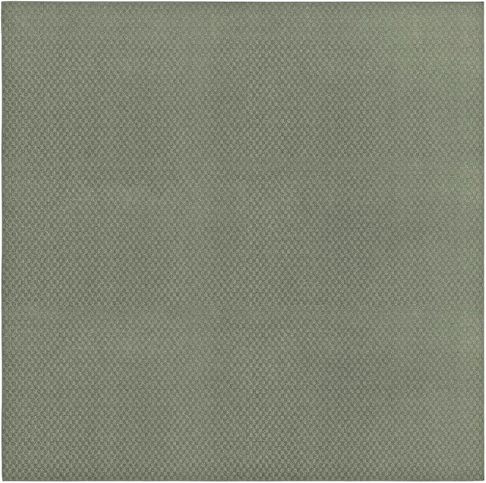 Garland Rug Medallion 12' x 12' Sage Green Non Slip Polypropylene Area Rug- Ideal for Living Rooms & Hallways, Stylish & Durable for High-Traffic Areas