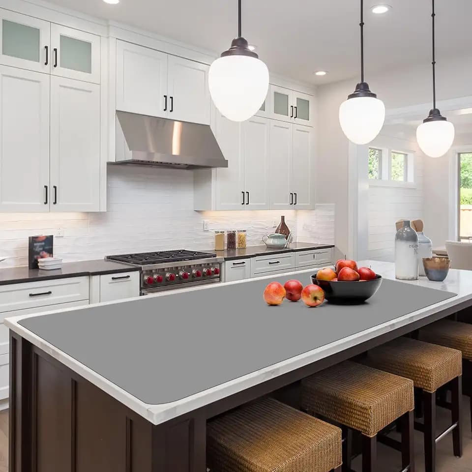 Silicone Protector Mat 47x24 Inch, Gray