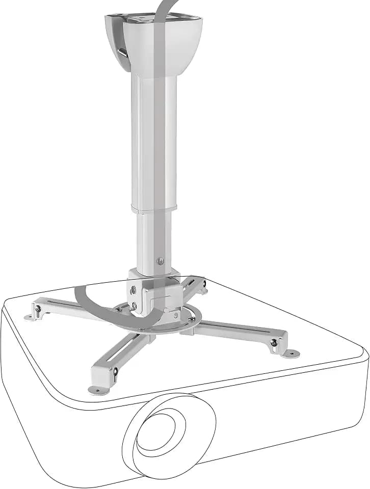 celexon universal Beamer-Decken-Halterung Multicel Pro weiß | 30-40 cm