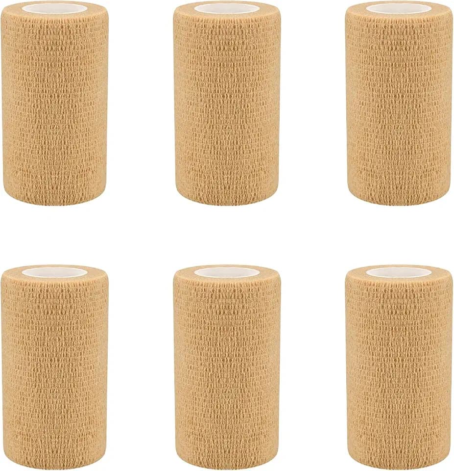 6pcs 2in Self Adhesive Bandage Wraps, 12 Colors, 5 Yard Wraps for Sports