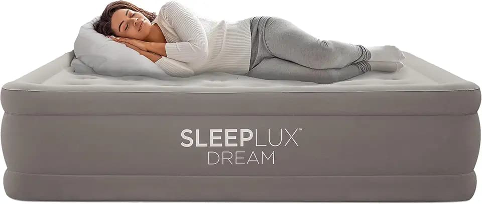 SLEEPLUX Dream 18” Twin Air Mattress, Luxury Raised, Built-in Dual Pump