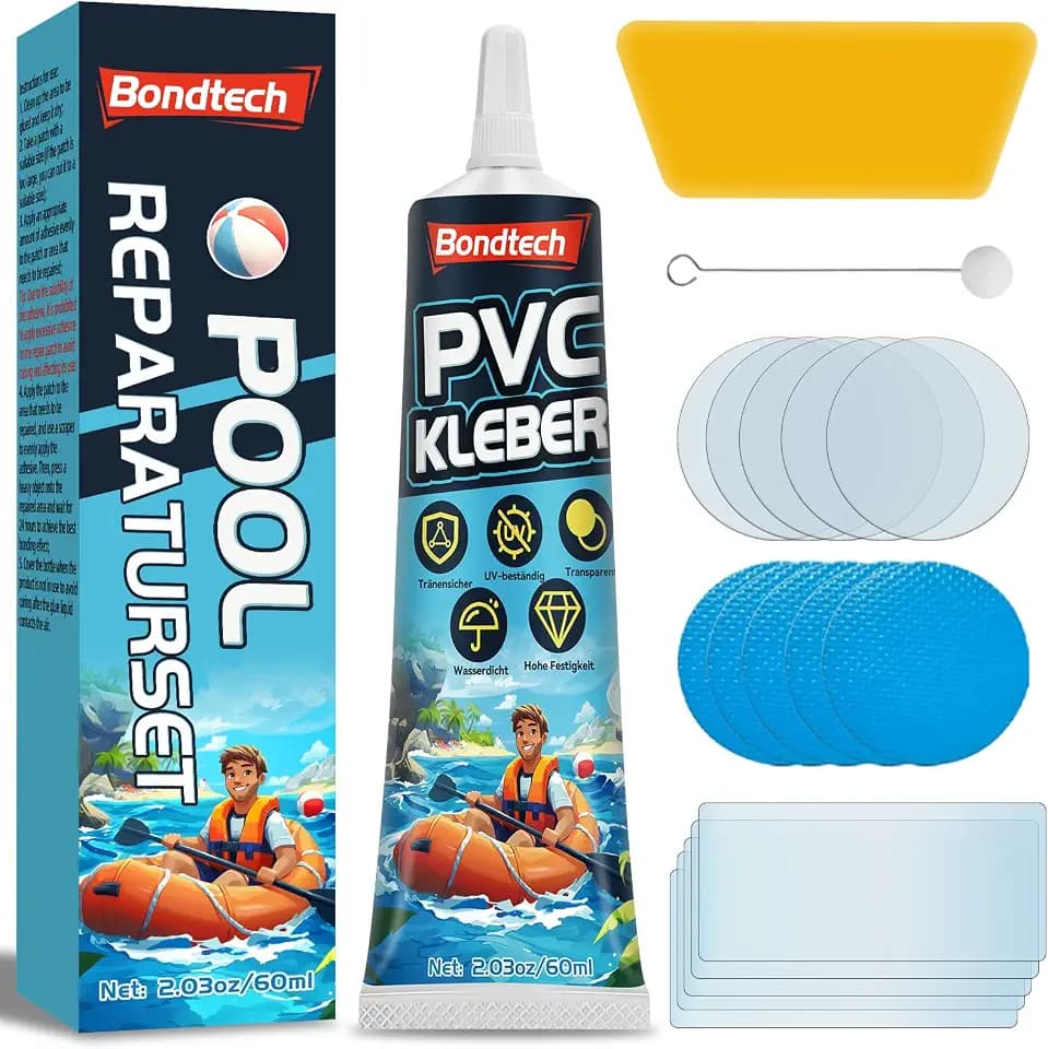 Pool Reparaturset, Pool Flicken Wasserdicht, Luftmatratze Reparaturset, Durchsichtige Repariert Eine Vielzahl Von Aufblasbaren Gegenständen, Poolfolie, Schlauchboot, Kajaks, Zelt(60gramm)