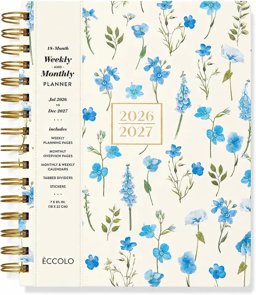 WORLD TRAVELER Academic Planner School Organizer Jul 2026-Dec 2027, 7"x9"